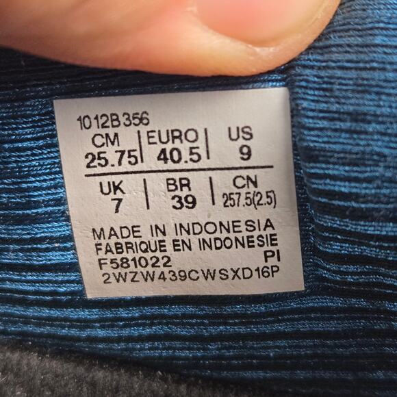 Asics Womens 9 Gel-Nimbus 25 Ink Teal Lime Green Athletic Gym Road Running Shoe - Picture 12 of 12